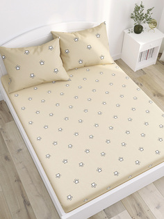 Простынь на резинке Milky Garden "КОТИКИ компаньон" натяжная простыня 180х200