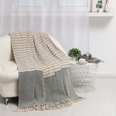 Плед Этель Marcus 220х240± 5 см, 450 гр/м2, цвет синий, хлопок 100%