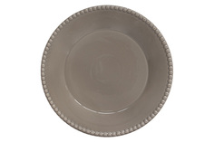 Тарелка обеденная Easy Life Tiffany 26см, тёмно-серая, фарфор EL-R2700/TIGD_