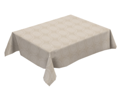 Скатерть тканевая Мерали на стола прямоугольная 137*180 круги