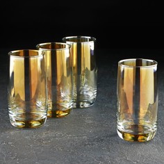Набор стаканов высоких «Золотистый хамелеон», 330 мл, 4 шт Luminarc