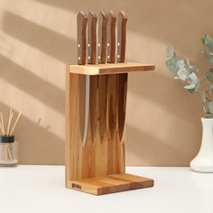 Подставка для ножей, береза, 18?13?30 см Adelica