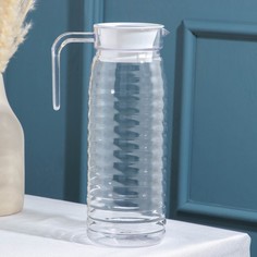 Кувшин Ребрис, 1,1 л, 12?9?24 см, цвет прозрачный No Brand