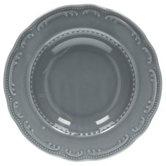 Тарелка Tognana В.Виена Шарм глубокая 230х230х35мм, фарфор, серый