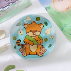 Тарелка Тигренок с грушами 17,5 см Доляна