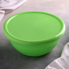 Миска с крышкой, 2,1 л, цвет МИКС ИскраПласт