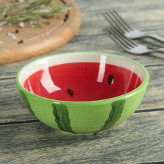 Миска керамическая Арбуз, 250 мл, d=12,5 см No Brand