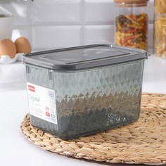 Контейнер для заморозки и хранения продуктов Кристалл, 1,7 л, 18?12,5?11 см, цвет черный Phibo