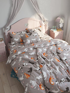 Пододеяльник Milky Garden "Kitties" 2-спальный на молнии 175х215 см