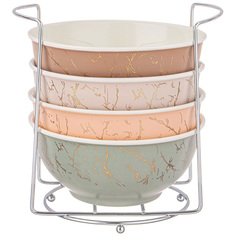 Набор салатников Lefard на мет. стойке. 14x6.5 см 4шт 550мл