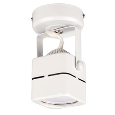 Светильник спот Ritter Arton накладной, поворотный, куб, 60х135 мм, металл, GU10, белый