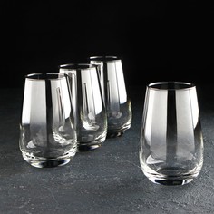 Набор стаканов высоких «Серебряная дымка», 350 мл, 4 шт Luminarc
