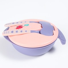 Набор тарелка и столовые приборы «Малышка Рози» Крошка Я