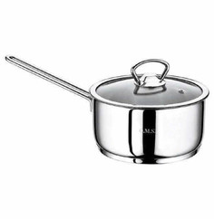 Ковш 16 х 8 см со стеклянной крышкой 1,5 л O.M.S. Collection "SINGLE COOKWARE" / 284237