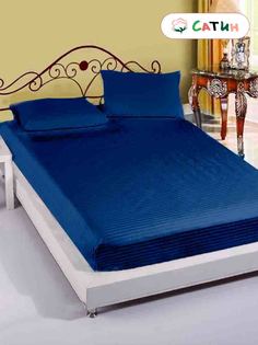 Простынь на резинке Milky Garden "Dark blue" 120х200 см
