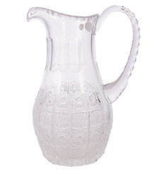 Кувшин для воды 1,3 л, Glasspo, Хрусталь резной, 100097