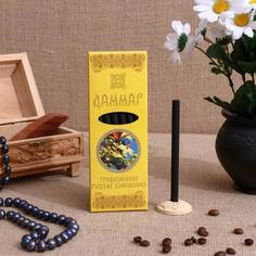 Набор традиционных русских благовоний "Даммар", 7шт + подставка No Brand