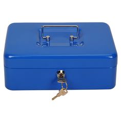 Ящик для денег без номинала Cactus CS-CB-003BL 90x250x180 синий сталь 1.367кг