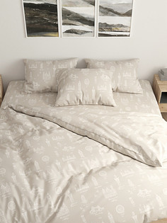 Пододеяльник Milky Garden "Foggy Albion" евро на молнии 200х215 см