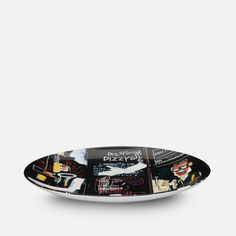 Тарелка Ligne Blanche Jean-Michel Basquiat Horn Players Black Medium черный