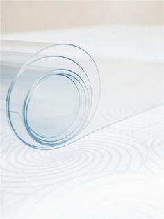 Скатерть LuxCase Protect прозрачная прямоугольная ПВХ 120x200x0.03 см, 11164