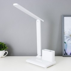 Настольная лампа сенсорная LED 10Вт АКБ USB белый 17х25,5х29 см Risalux
