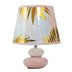 Настольная лампа Нежность Е14 40Вт бело-розовый Risalux