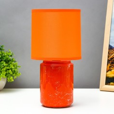 RISALUX Настольная лампа Верона E14 40Вт оранжевый 13х13х27 см