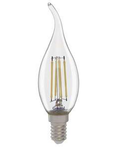 Лампа светодиодная GENERAL, E14, 12W, 2700K, "Свеча на ветру", арт. 725071 - (10 шт.)