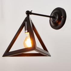 Бра Пирамида 1хE27 40Вт черный 25х30х30 см Bayer Lux