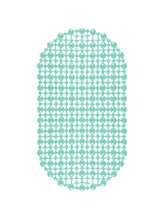 Коврик для ванны в ванную Аквалиния ПВХ 3665 Комфорт зеленый