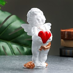 Фигура "Ангел с сердцем в руках" 18х10см Хорошие сувениры