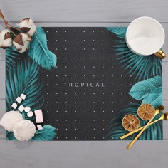 Салфетка на стол Tropical , ПВХ, 40х29 Доляна