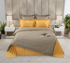 Однотонное Постельное белье Текс-Дизайн Солнечный берег, мако-сатин, 2-спальный