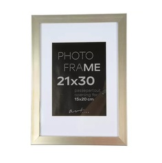 Рамка пластиковая Gloria Silver 21x30 37339 No Brand