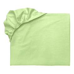 Простыня на резинке детская из перкали 80х165, цвет: светло-зеленый, ТМ Primavelle