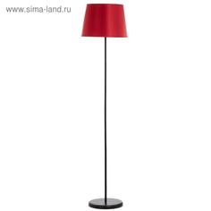 Торшер 2601 1х15Вт Е27 черный/красный Bayer Lux