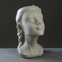 Кашпо - Ваза Голова Лилит серое 25x14см Take It Easy