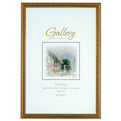 Рамка для фотографий пластиковая Gallery Версаль 40x60 см золотистая, 452251
