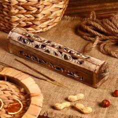 Подставка под благовония Классика дерево 30,5х4х4,5 см Sima-Land