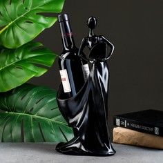 Подставка под бутылку Хорошие сувениры Леди, черная, 16х14х35см (2000042740016)