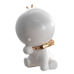 RISALUX Ночник-проектор "Собачка" LED 2Вт USB белый 11х11х19 см