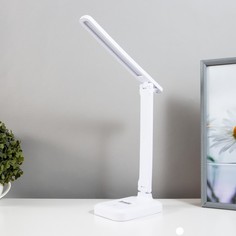 Настольная лампа сенсорная 16888/1 LED 5Вт 3000-6000К USB АКБ белый 29х55 см Risalux