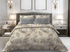 Простыня на резинке 090x200 см, бязь Комфорт, борт 20 см Тропикана, бежевый Ивановотекстиль