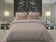 Простыня на резинке 140x200 см, бязь Комфорт, борт 20 см Виши, бежевый Ивановотекстиль