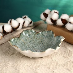 TAKE IT EASY Подставка для мелочей "Лист" 18х18х5см, микс