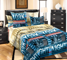 Простыня 2-спальная, бязь Люкс Мегаполис Ивановотекстиль