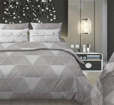 Простыня 1,5-спальная, бязь Комфорт Галактика, шоколад Ивановотекстиль