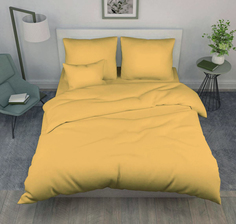 Простыня 1,5-спальная, поплин гладкокрашеный Медовый Ивановотекстиль