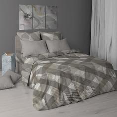 Простыня Евро 240x220 см, бязь ГОСТ Родриго, бежевый Ивановотекстиль